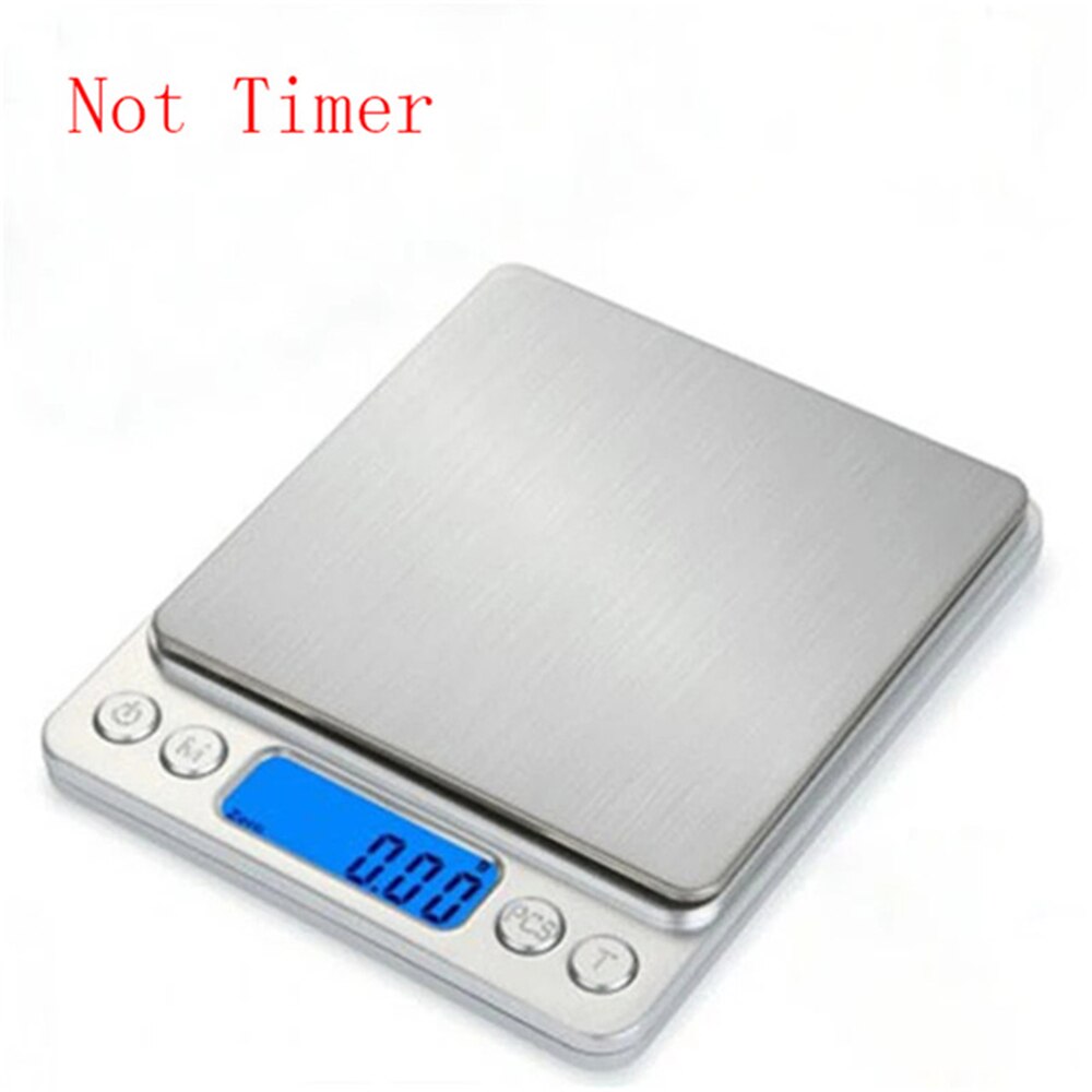 Digital Scale USB Charge Waterproof Electronic Kitchen Scales Timer Smart Food Weight Scale LED 3KG/0.1g Black Coffee Scale